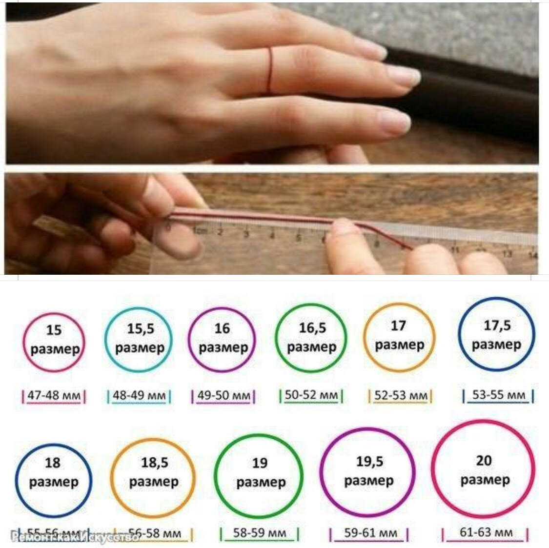 Как узнать размер кольца на палец у мужчины в домашних условиях